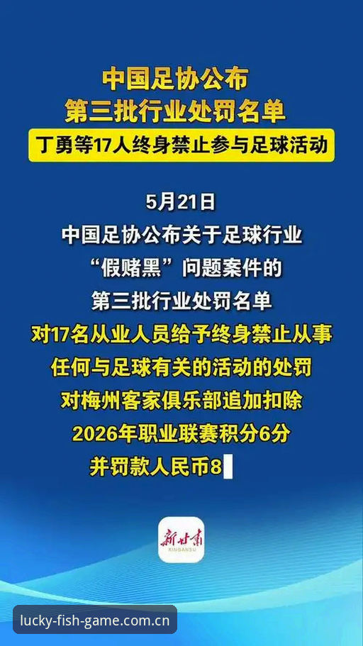 足协第三批禁足名单最新动态：65人受罚，行业整顿风暴持续升级